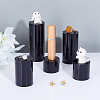 FINGERINSPIRE 5Pcs 5 Styles Column Opaque Acrylic Jewelry Display Pedestals ODIS-FG0001-63-5