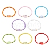 8Pcs 8 Colors Glass Seed Beads Stretch Bracelet Sets BJEW-JB11234-2