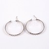 Tarnish Resistant Ring 304 Stainless Steel Hoop Earrings EJEW-P040-52P-3