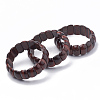 Natural Tiger Eye Beaded Stretch Bracelets BJEW-S137-08-2