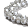 Electroplate Opaque Glass Beads Strands LS-EGLA-A035-P6mm-A22-3
