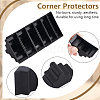 60Pcs 6 Styles Triangle Plastic Furniture Corner Guards AJEW-BC0007-84A-4