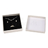 Square Paper Jewelry Storage Boxes with Sponge Inside CON-I013-01D-3