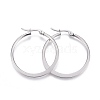 Tarnish Resistant 201 Stainless Steel Hoop Earrings LS-EJEW-A052-27E-1