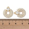 Brass Micro Pave Clear Cubic Zirconia Pendants KK-S367-09A-3