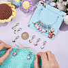 16Pcs 8 Style Ice Cream & Cake Handmade Polymer Clay Imitation Food Pendant Stitch Markers HJEW-NB00031-3