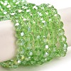 Electroplate Glass Beads Strands EGLA-R016-4m-24-2