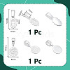2Pcs 2 Style 925 Sterling Silver Pinch Bails STER-NB0001-14-2