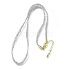 3.5MM Polyester Metallic Cord Braided Cord Necklace Making FB-CBAA152-01G-09-1