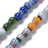 Handmade Millefiori Lampwork Beads Strands LAMP-F035-04-5