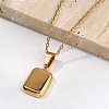 304 Stainless Steel Geometric Pendant Necklaces for Women NJEW-S439-04A-G-3