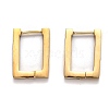 304 Stainless Steel Rectangle Huggie Hoop Earrings STAS-J033-10A-G-1