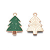 Christmas Style Alloy Enamel Pendants ENAM-Q442-66-3