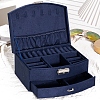 Velvet Jewelry Organizer Storage Drawer Boxes with Handle PW-WG7796F-05-1