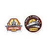 Cartoon Aerospace Theme Badge Paper Stickers Set DIY-G066-39-2