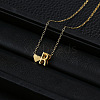 Alloy Letter Heart Pendant Necklaces for Women WGBB55E-14-1