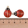 Alloy Enamel Pendants ENAM-R149-14D-G-3