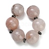 Natural Hematoid Quartz Ferruginous Quartz Beads Strands GG-CBA007A-D09-02-3