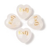 Natural Quartz Crystal Heart Engraving MBTI Figurines Statues for Home Office Desk Decorations X1-G-K353-05P-1