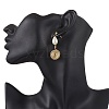 Glass Pearl Dangle Stud Earrings EJEW-JE06543-01-3
