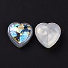 Rainbow Iridescent Plating Acrylic Cabochons OACR-E011-05-3