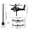 Orangutan Iron Wind Direction Indicator AJEW-WH0265-0015-2