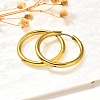 304 Stainless Steel Hoop Earrings for Women EJEW-M068-15D-G-2