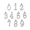 10Pcs 201 Stainless Steel Pendants STAS-R108-1-2