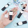 WADORN 4Pcs 4 Style Sublimation Keychain Blanks KEYC-WR0001-08-3