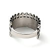 316 Stainless Steel Arrow Finger Ring RJEW-C030-03E-AS-3