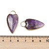 Natural Amethyst Pendants G-G193-02G-04-3