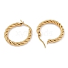 PVD Vacuum Plating 201 Stainless Steel Twist Hoop Earrings EJEW-I309-57A-G-2