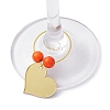 Heart Acrylic Wine Glass Charms AJEW-JO00203-5