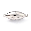 Tarnish Resistant 304 Stainless Steel Magnetic Clasps with Loops STAS-M290-06B-P-1
