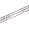 Anti-Tarnish Rhodium Plated 925 Sterling Silver Rolo Chains STER-WH0011-05P-1