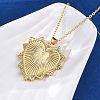 Brass Micro Pave Clear Cubic Zirconia Heart Pendant Necklaces for Women NJEW-S438-07B-G-3