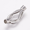 Tarnish Resistant 304 Stainless Steel Magnetic Clasps with Glue-in Ends STAS-L189-097P-2