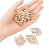 10Pcs 5 Styles Iron Rhinestone Pendants IFIN-YW0001-93-3