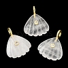 Natural Quartz Crystal Carved Pendants G-C282-05E-1