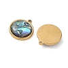 Natural Paua Shell Pendants SH-CBA11D7-29B-G-2