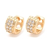 Brass Micro Pave Cubic Zirconia Hoop Earrings EJEW-A107-04A-KCG-1