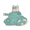 Cat with Tank Enamel Pins JEWB-M066-01P-02-1