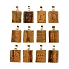 12Pcs 12 Styles Natural Tiger Eye Pendants G-B025-01LG-03-1