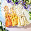 24Pcs 3 Colors Polyester Tassel Decorations OCOR-TADJ0007-01A-4