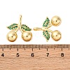 Brass Micro Pave Cubic Zirconia Pendants KK-F895-18C-G-3