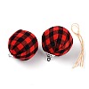 Foam and Plastic with Cloth Ball Christmas Tree Decorations DIY-SZC0002-07B-2