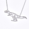 Non-Tarnish 201 Stainless Steel Pendant Necklaces NJEW-T009-JN100-1-40-1