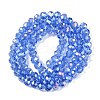 Electroplate Glass Beads Strands EGLA-A044-T6mm-B14-3