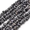 Natural Snowflake Obsidian Beads Strands G-F465-30-1