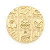 Halloween Series Wax Seal Brass Stamp Heads AJEW-M039-01M-2